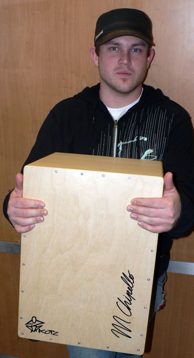 Mark Chipello with Kotz Signature Cajon